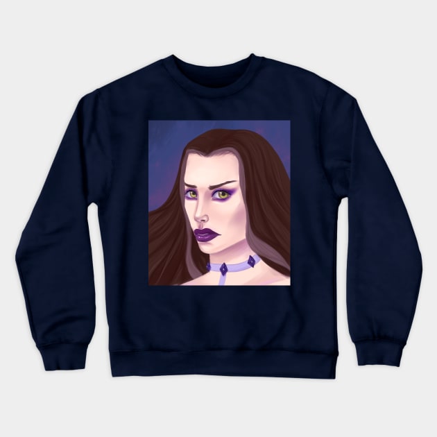 Darcy the witch (winx series) Crewneck Sweatshirt by Demonic cute cat